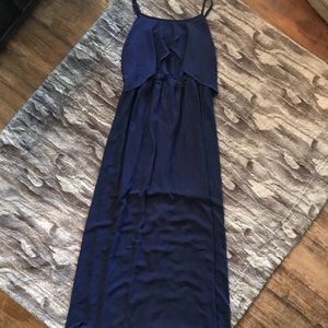 Xhilaration XXL Navy sheer long dress
